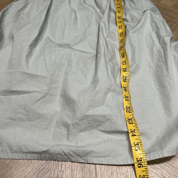 NWT Forever That Girl Sage Green Ruched Puff Sleeve Babydoll Mini Dress Medium - Picture 11 of 13